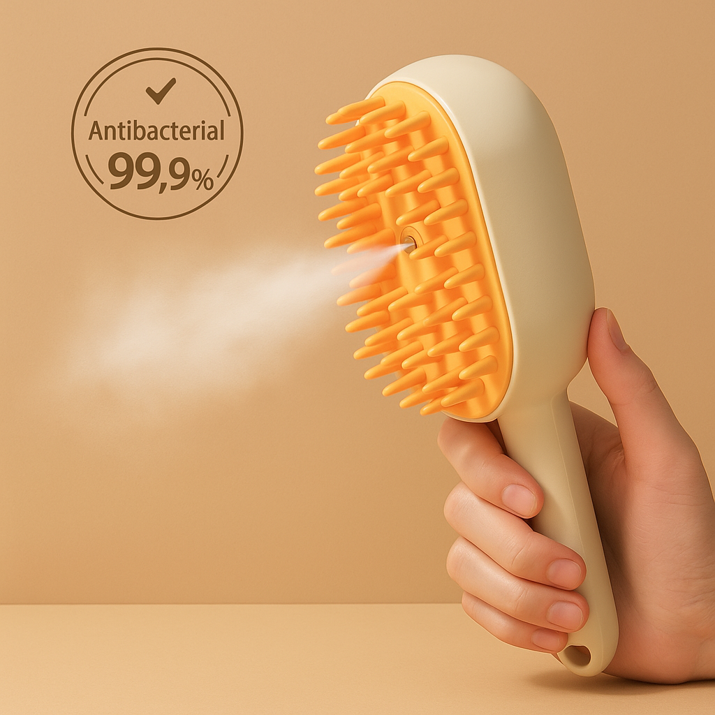 PawLuxe™ 3-in-1 Steam Grooming Brush