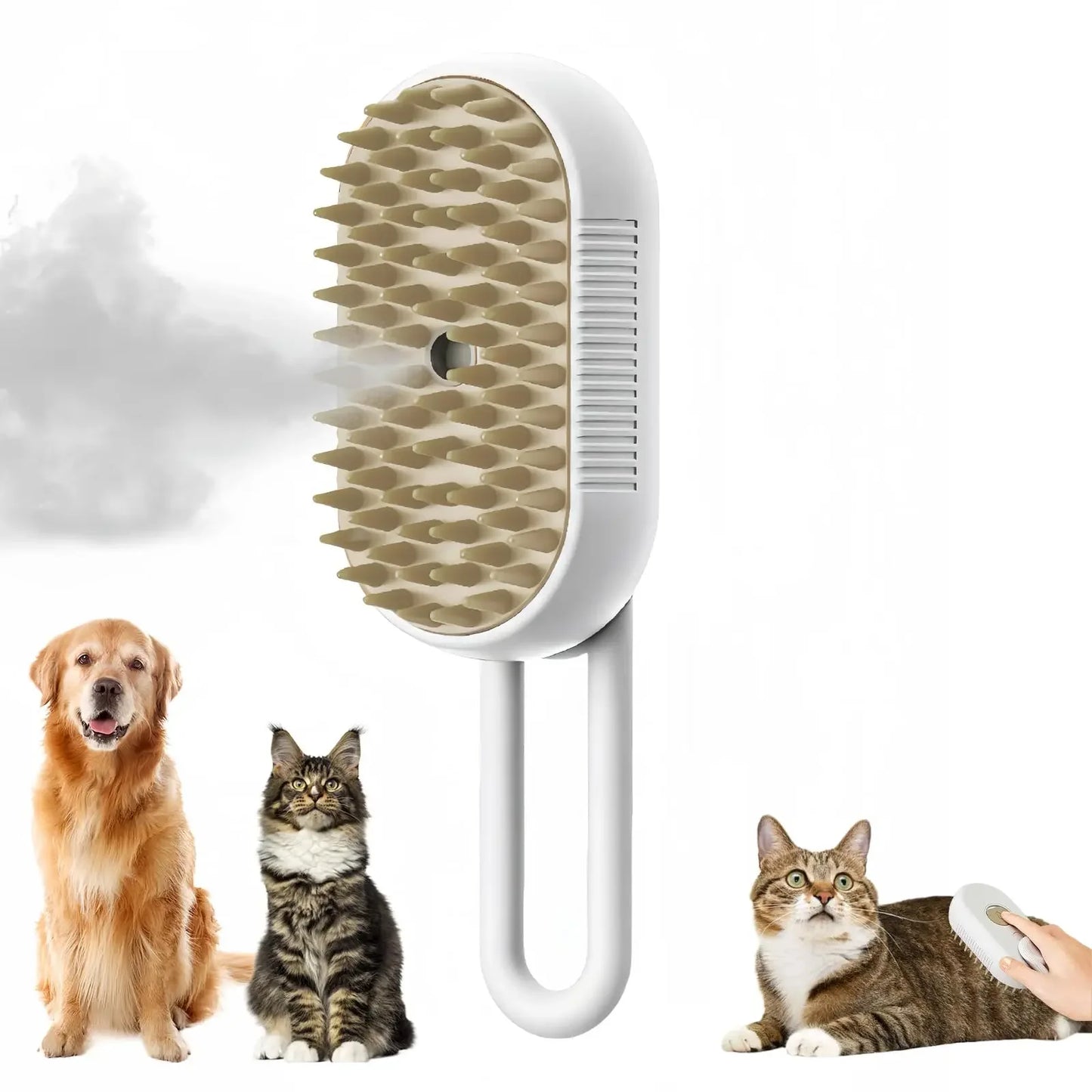 PawLuxe™ 3-in-1 Steam Grooming Brush