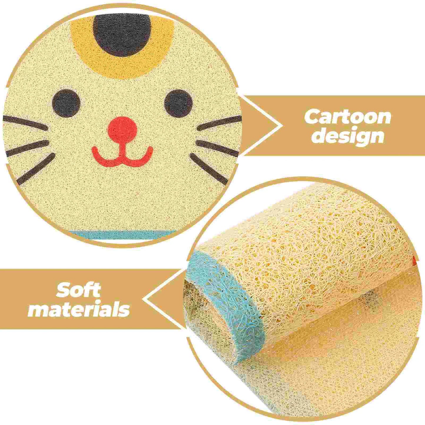 Durable Cat Litter Mat – Large Non-Slip Pet Rug for Litter Box, Indoor Kitten & Dog Mat, Easy-Clean Household Pet Accessory