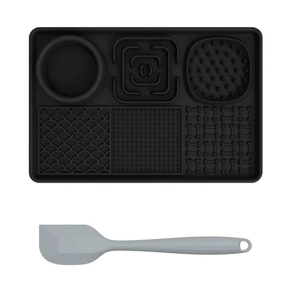 Silicone Lick Mat for Dogs – Suction Cup Slow Feeder for Anxiety Relief, Butter, Yogurt & Treats