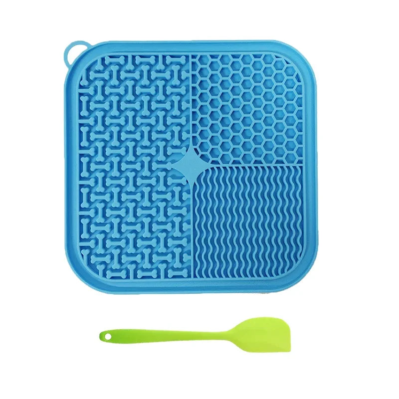 Premium Licking Mat Slow Feeder for Dogs & Cats – Suction Cup Lick Pad for Anxiety Relief & Healthy Eating