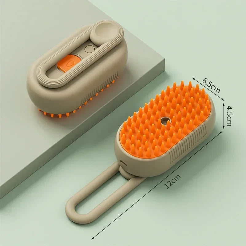 PawLuxe™ 3-in-1 Steam Grooming Brush