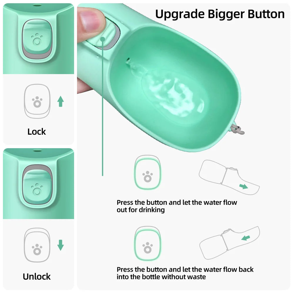 All-in-One Pet Drinking Bottle for Walks