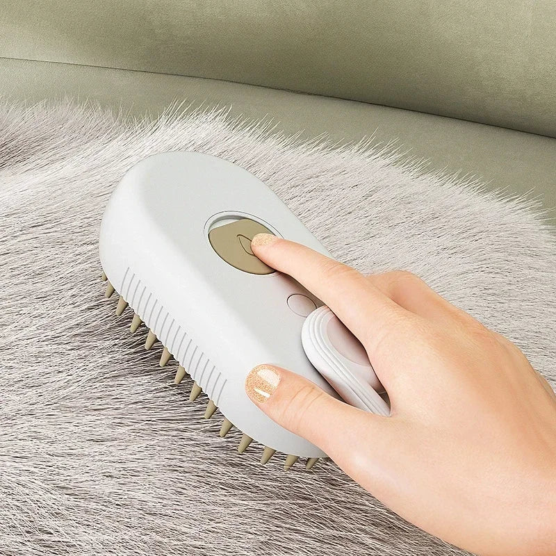 PawLuxe™ 3-in-1 Steam Grooming Brush