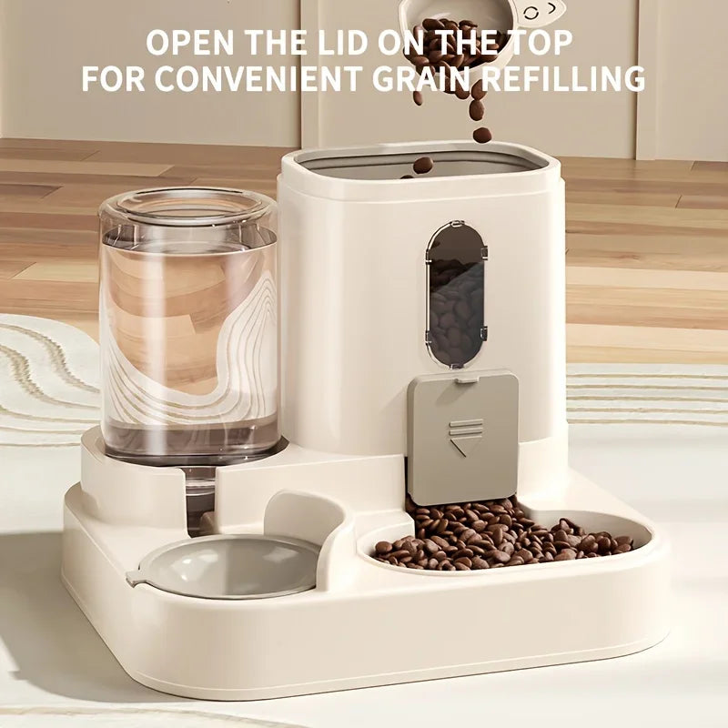 2 in 1 Automatic food dispenser for cats