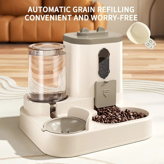 2 in 1 Automatic food dispenser for cats