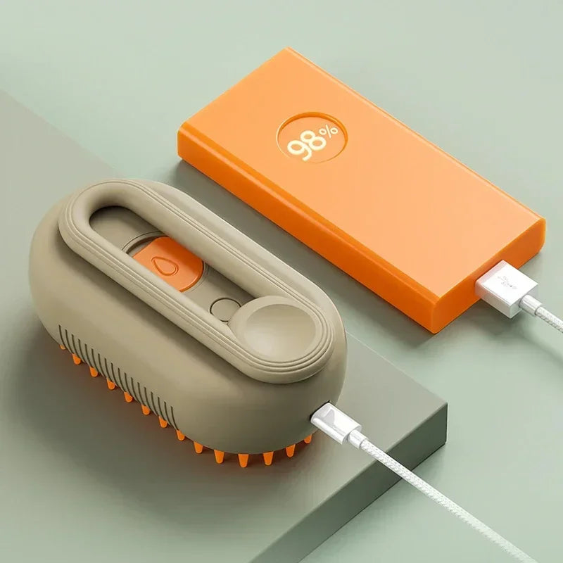 PawLuxe™ 3-in-1 Steam Grooming Brush