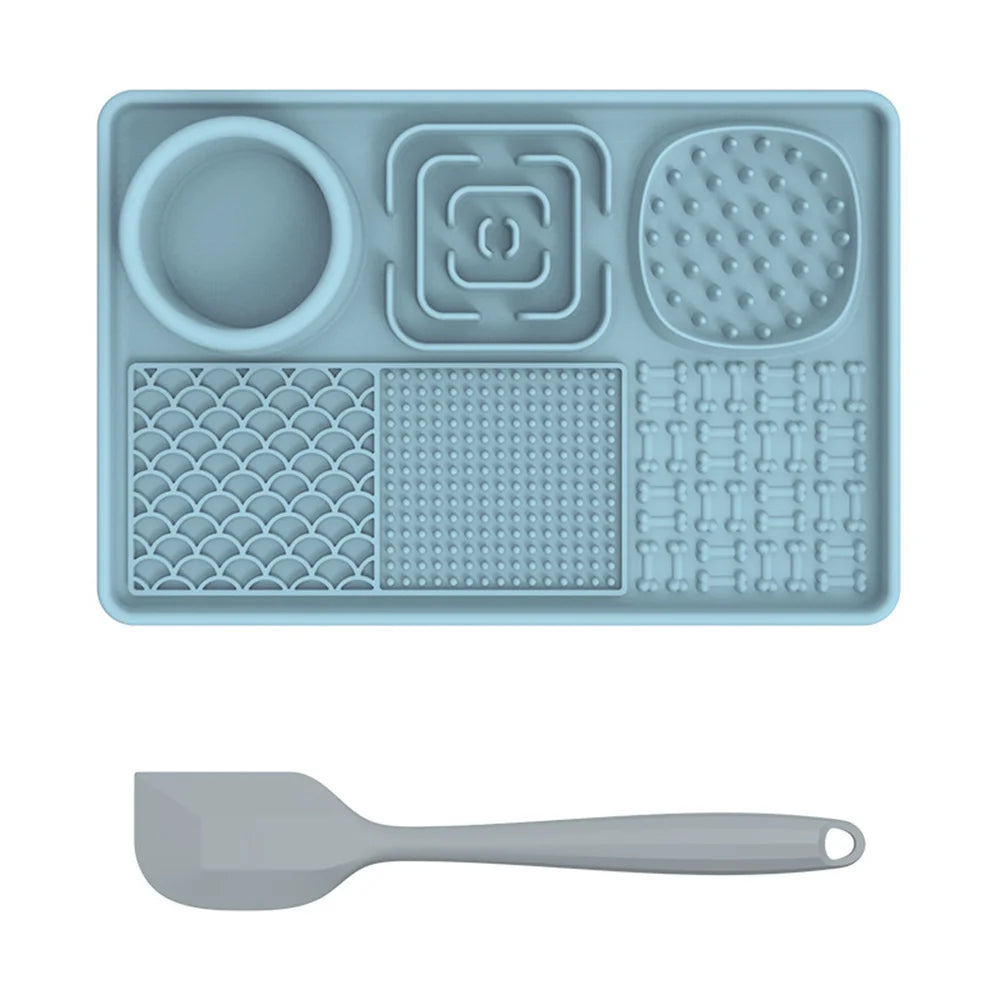 Silicone Lick Mat for Dogs – Suction Cup Slow Feeder for Anxiety Relief, Butter, Yogurt & Treats