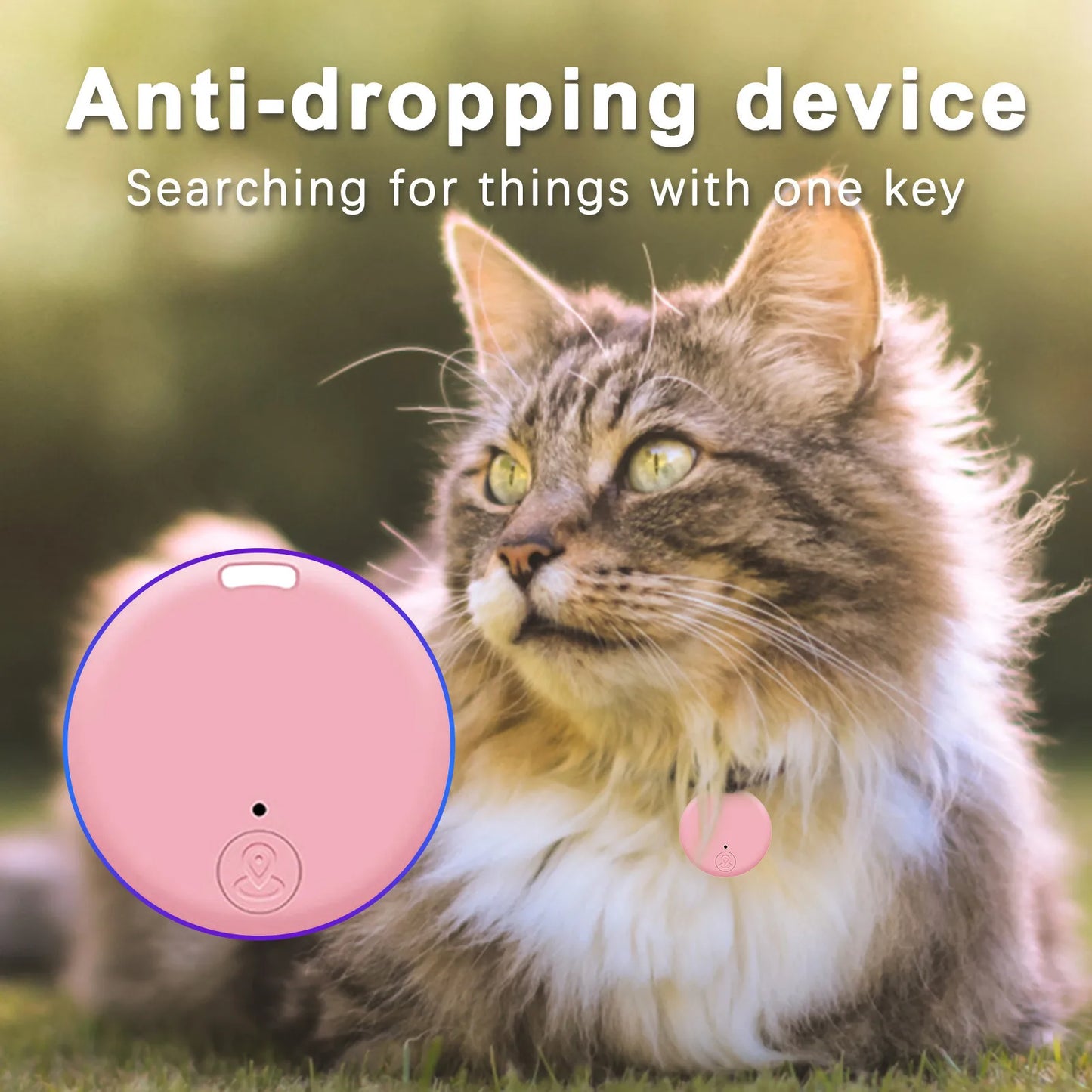 Mini GPS Tracker – Bluetooth Smart Finder for Pets, Kids, Keys & More