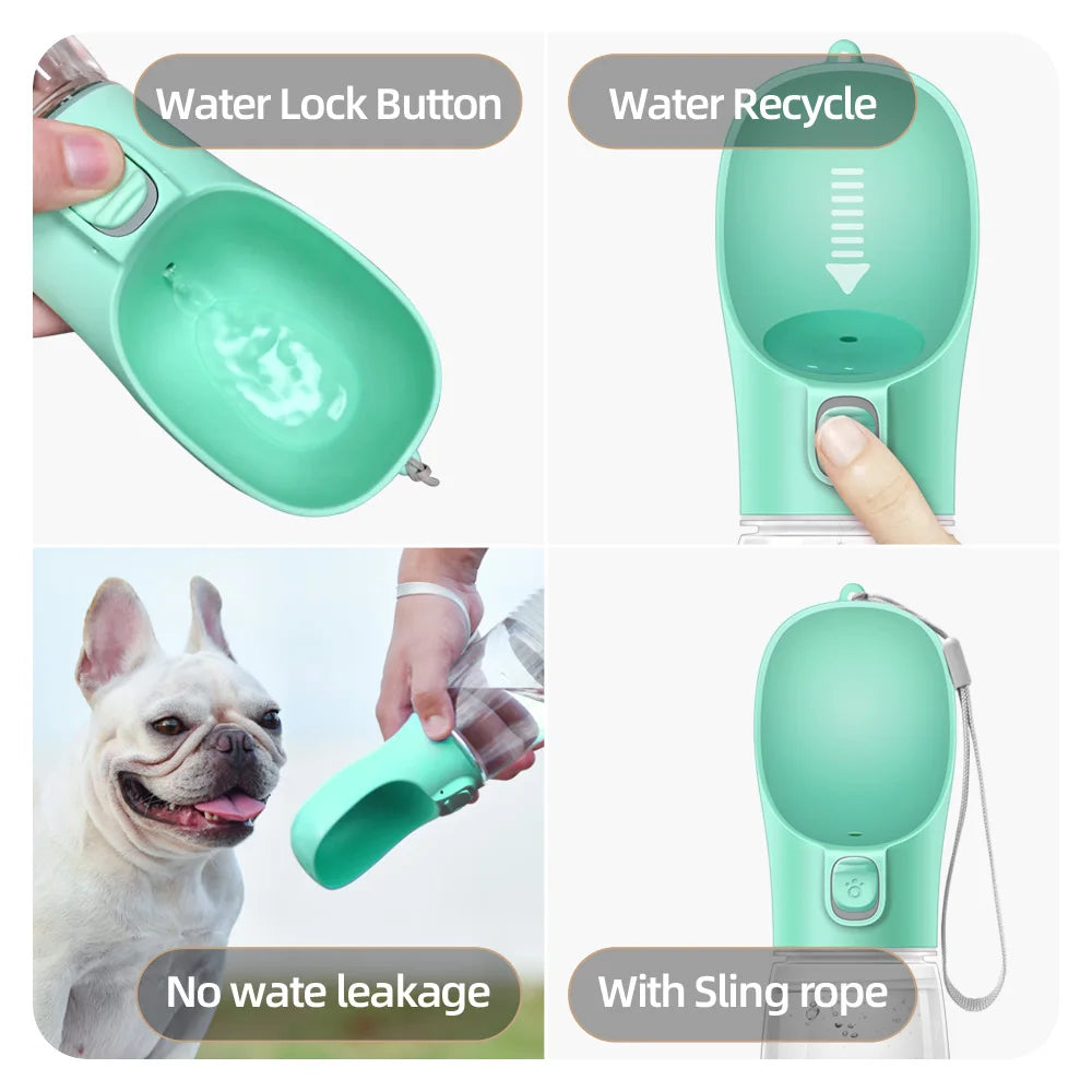 All-in-One Pet Drinking Bottle for Walks