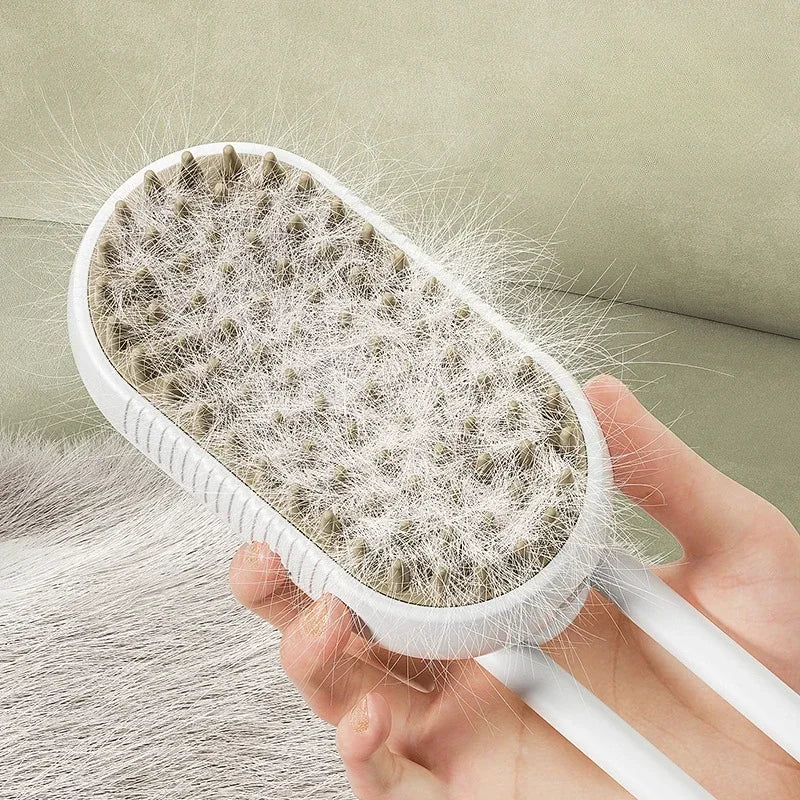 PawLuxe™ 3-in-1 Steam Grooming Brush