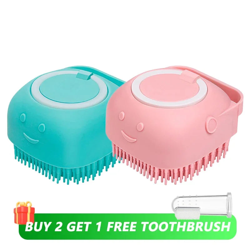 PawSpa™ Bath Brush with Shampoo Dispenser