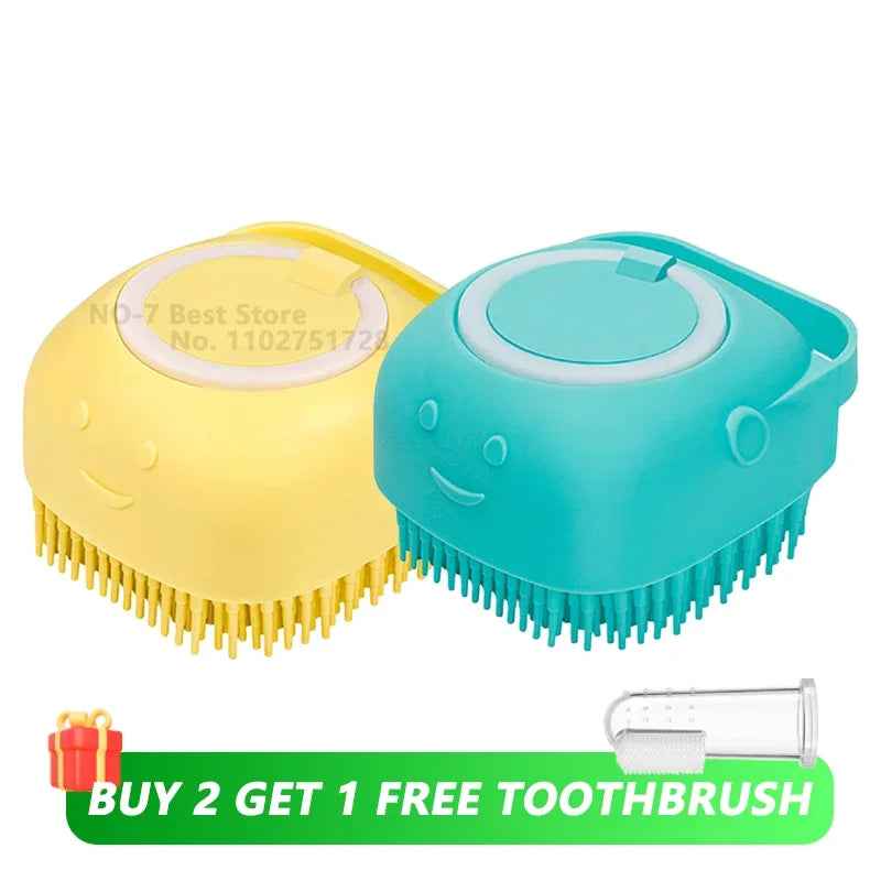 PawSpa™ Bath Brush with Shampoo Dispenser