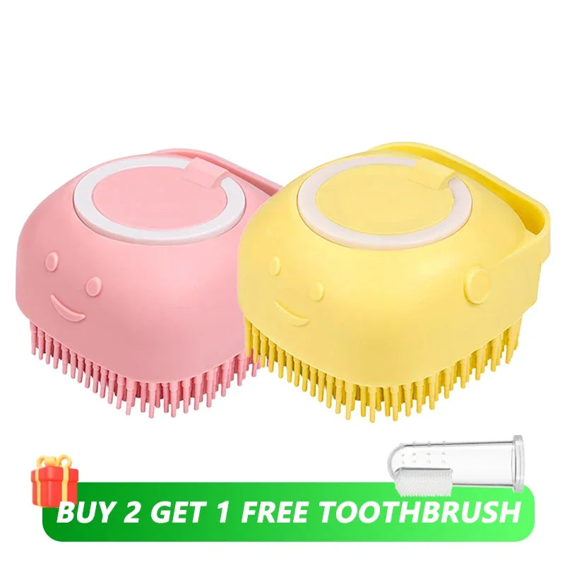 PawSpa™ Bath Brush with Shampoo Dispenser