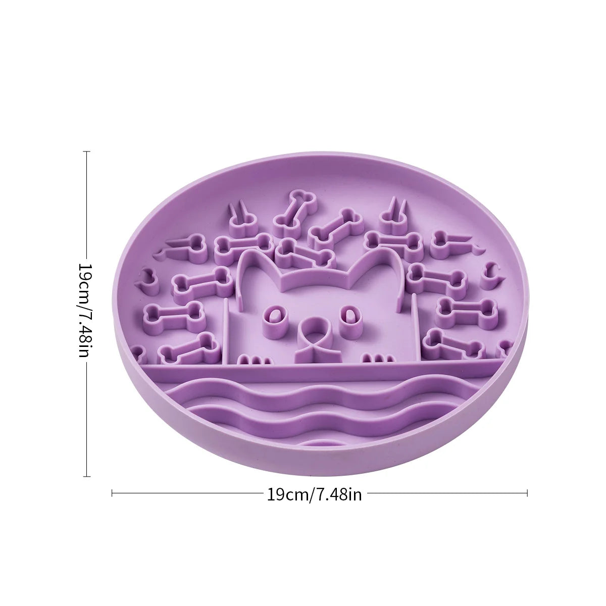 Silicone Pet Slow Feeder Lick Mat – Non-Slip Cute Food Pad for Dogs & Cats