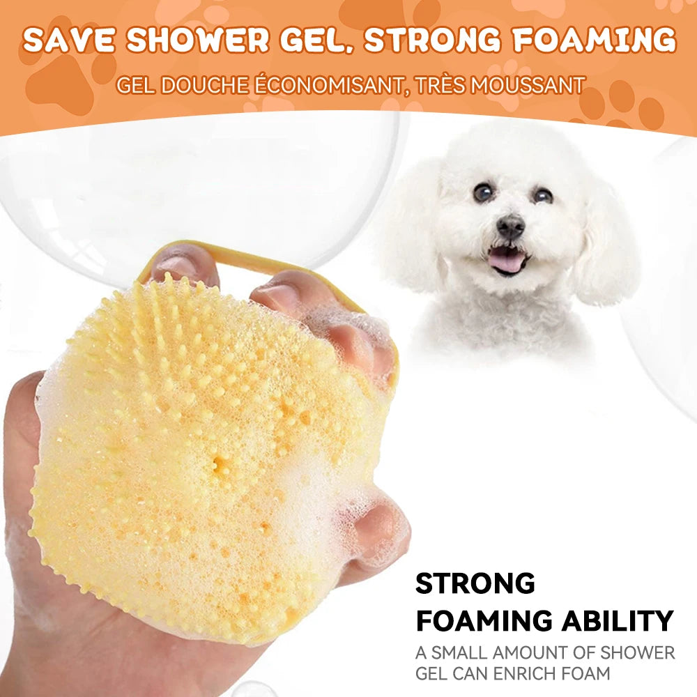 PawSpa™ Bath Brush with Shampoo Dispenser