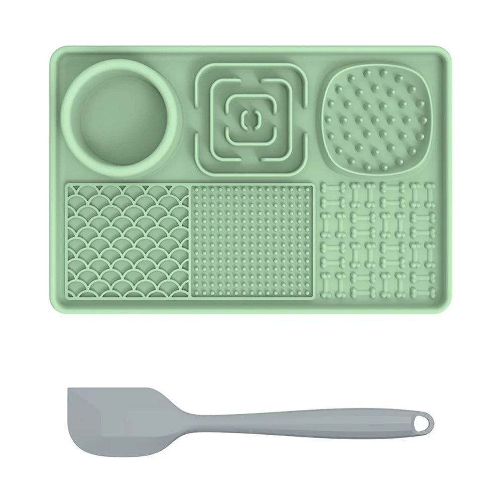 Silicone Lick Mat for Dogs – Suction Cup Slow Feeder for Anxiety Relief, Butter, Yogurt & Treats