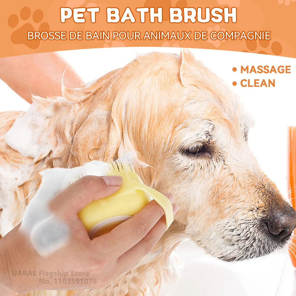 PawSpa™ Bath Brush with Shampoo Dispenser