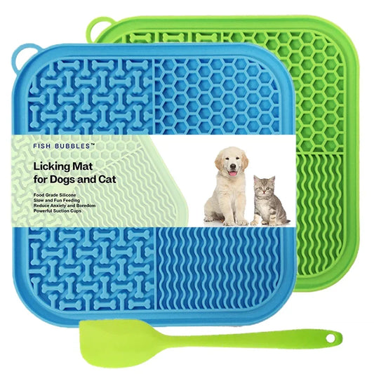 Premium Licking Mat Slow Feeder for Dogs & Cats – Suction Cup Lick Pad for Anxiety Relief & Healthy Eating