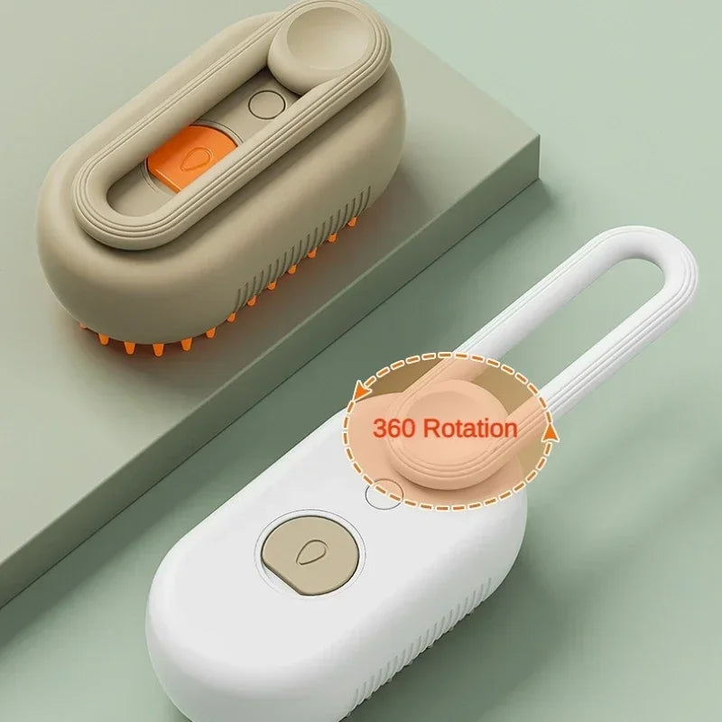 PawLuxe™ 3-in-1 Steam Grooming Brush