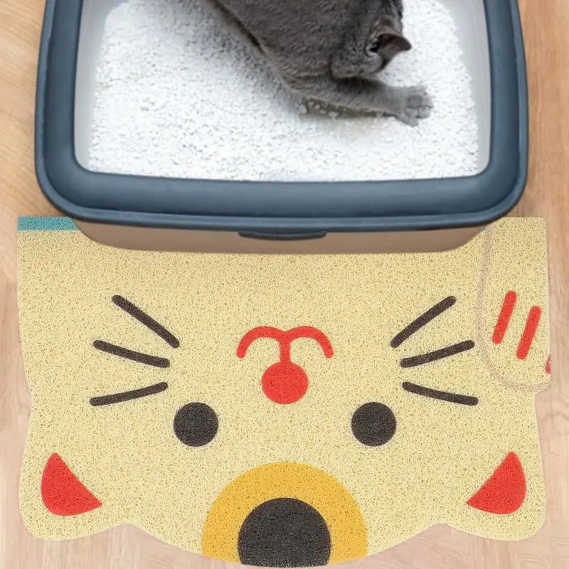 Durable Cat Litter Mat – Large Non-Slip Pet Rug for Litter Box, Indoor Kitten & Dog Mat, Easy-Clean Household Pet Accessory