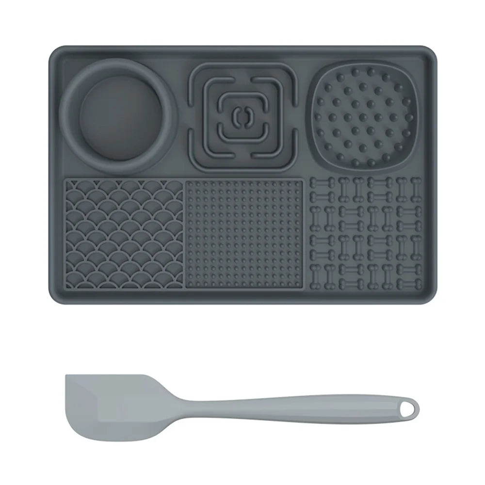 Silicone Lick Mat for Dogs – Suction Cup Slow Feeder for Anxiety Relief, Butter, Yogurt & Treats
