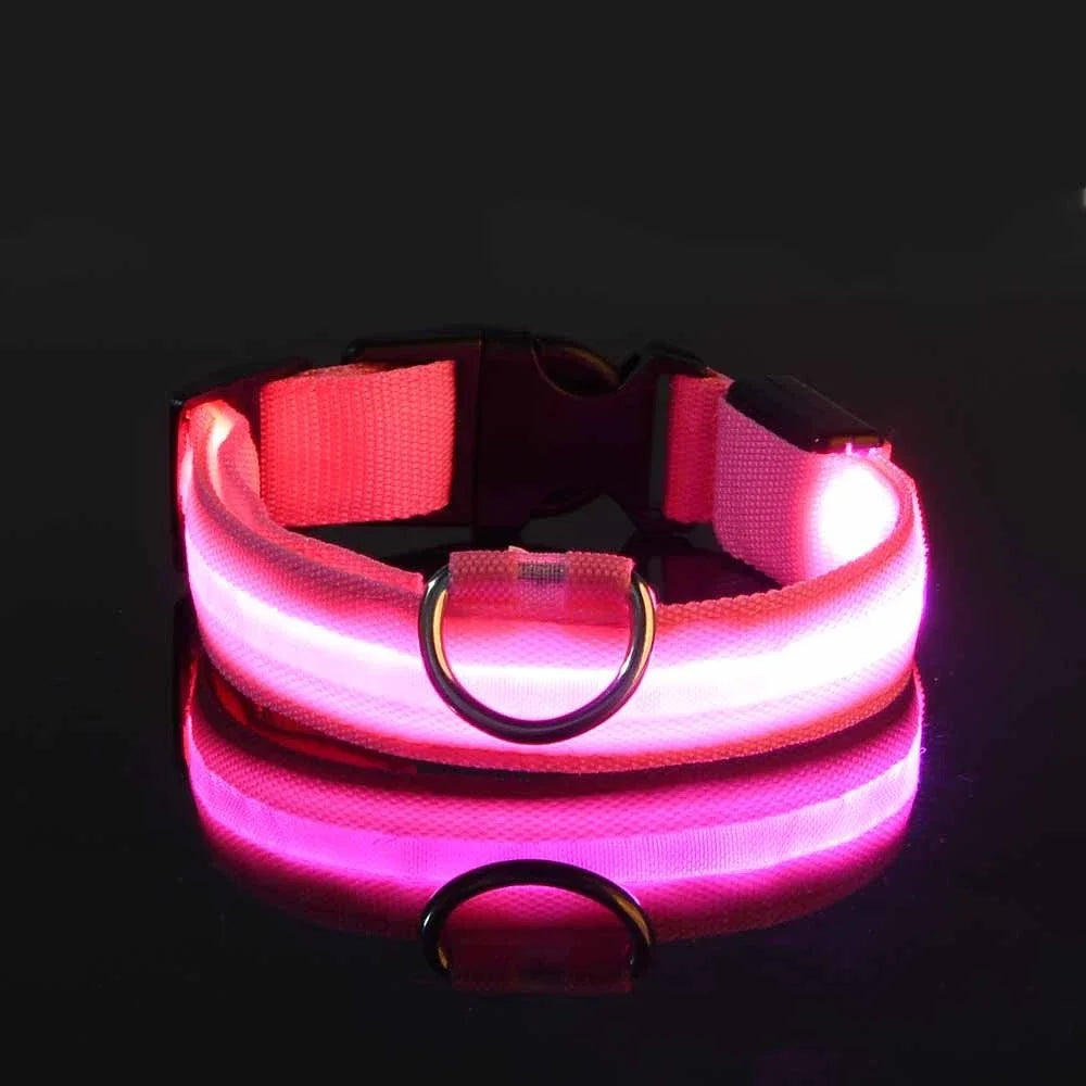 GlowPup™ LED Safety Dog Collar – Be Seen, Be Safe at Night! 🐶💡