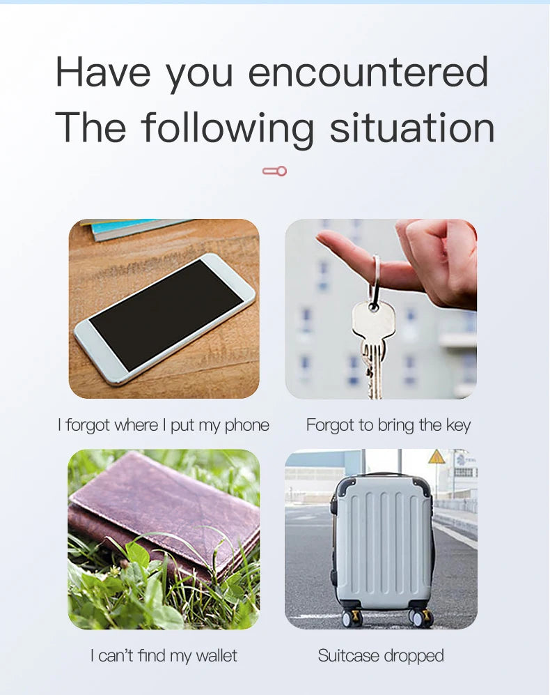 Mini GPS Tracker – Bluetooth Smart Finder for Pets, Kids, Keys & More