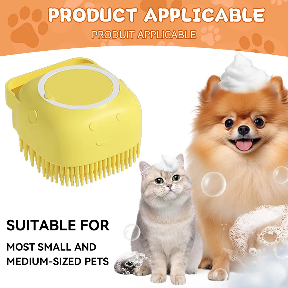 PawSpa™ Bath Brush with Shampoo Dispenser