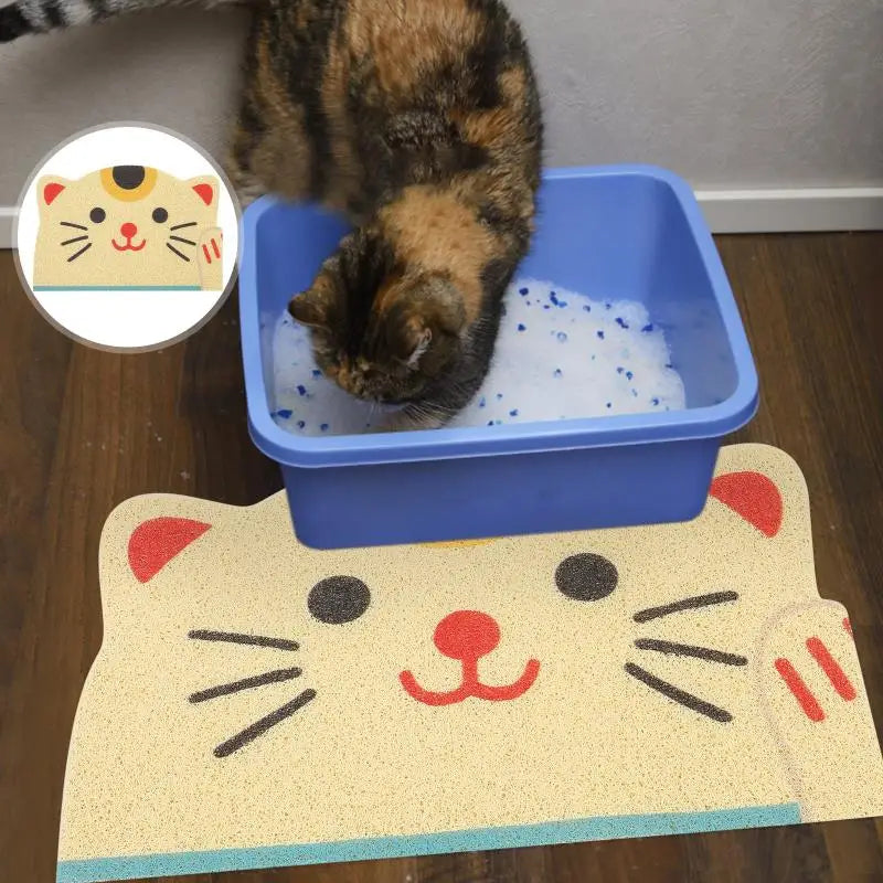 Durable Cat Litter Mat – Large Non-Slip Pet Rug for Litter Box, Indoor Kitten & Dog Mat, Easy-Clean Household Pet Accessory
