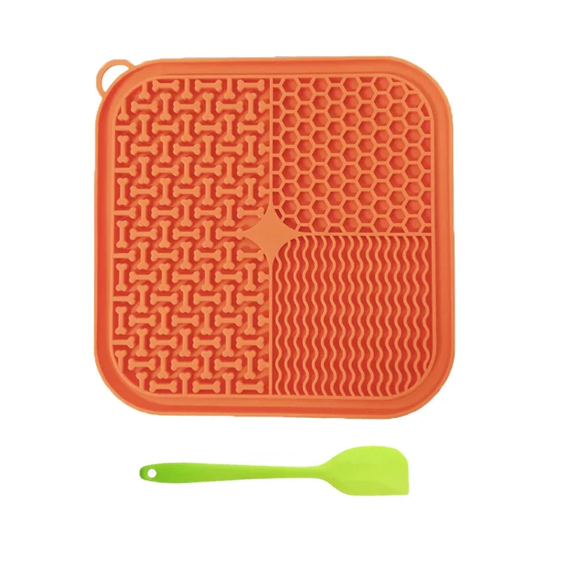 Premium Licking Mat Slow Feeder for Dogs & Cats – Suction Cup Lick Pad for Anxiety Relief & Healthy Eating